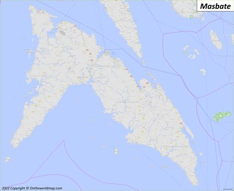Masbate Island Map .